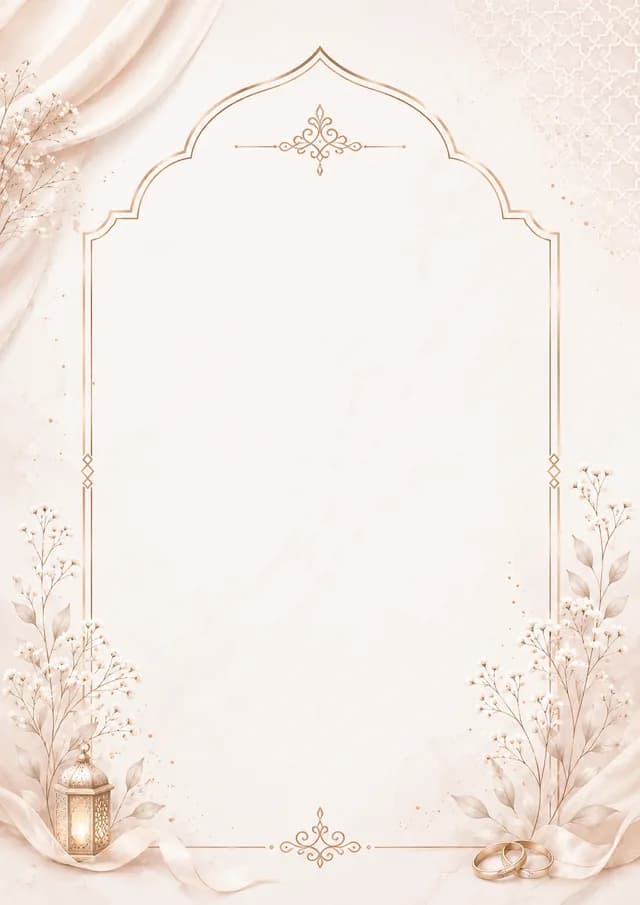 تصميم دعوة عقد قران 2