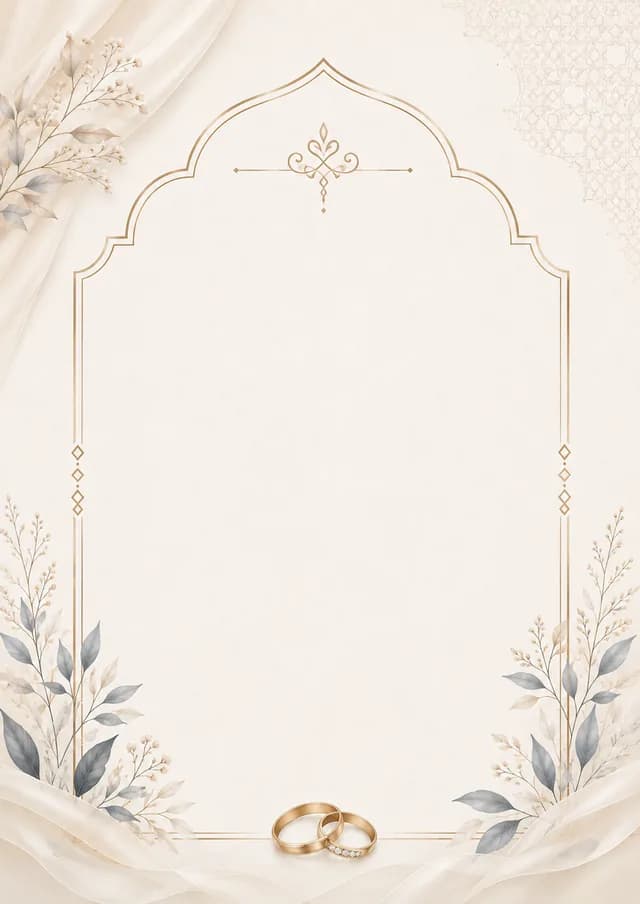 تصميم دعوة عقد قران 5