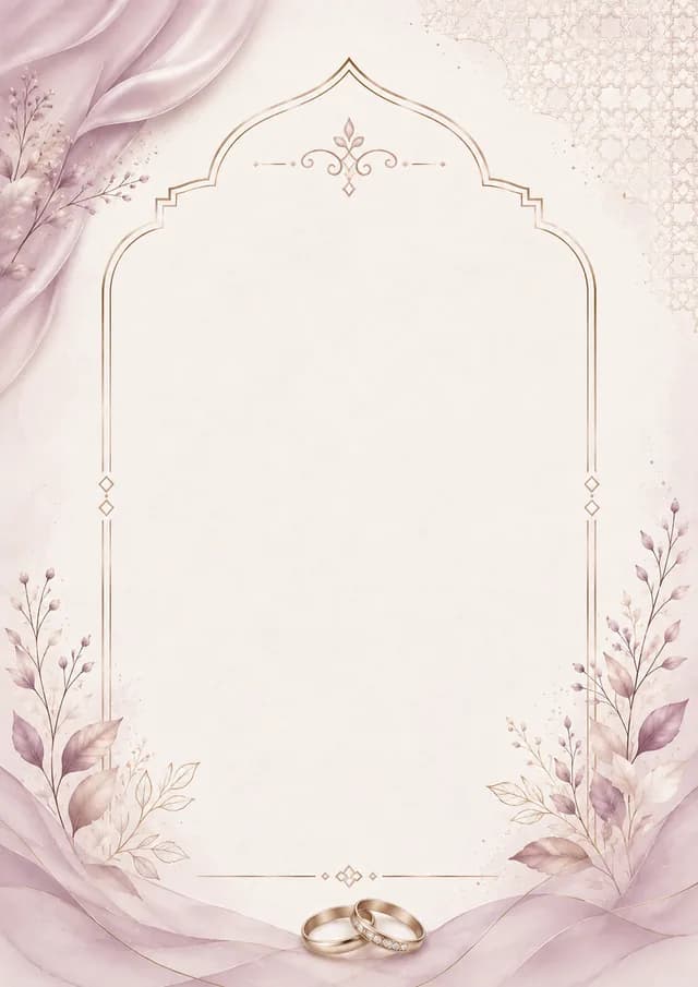 تصميم دعوة عقد قران 6