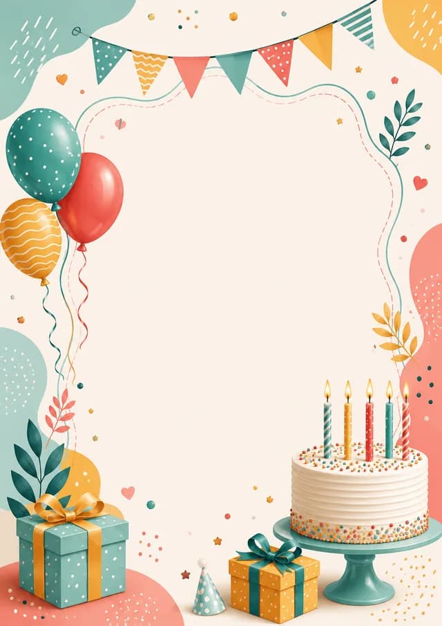 تصميم دعوة ميلاد 8