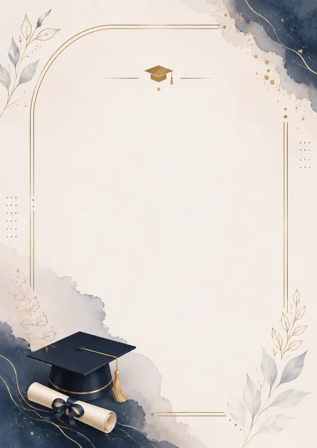 تصميم دعوة تخرّج 1