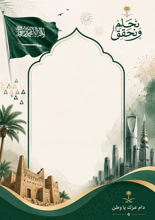 تصميم دعوة اليوم الوطني 2