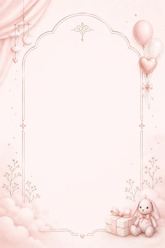 تصميم دعوة مولود 8