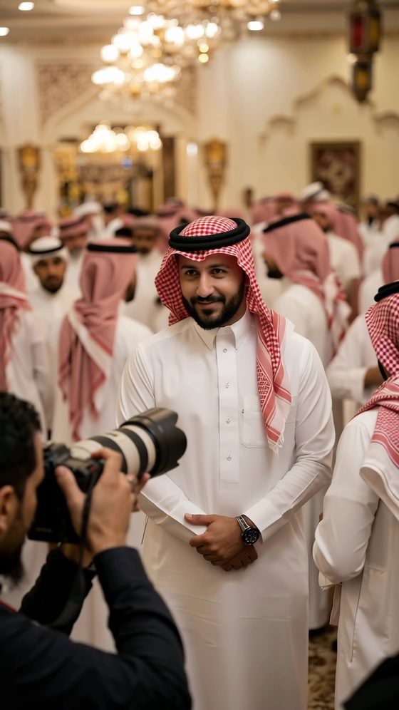 المصوّر يلتقط صور الضيوف